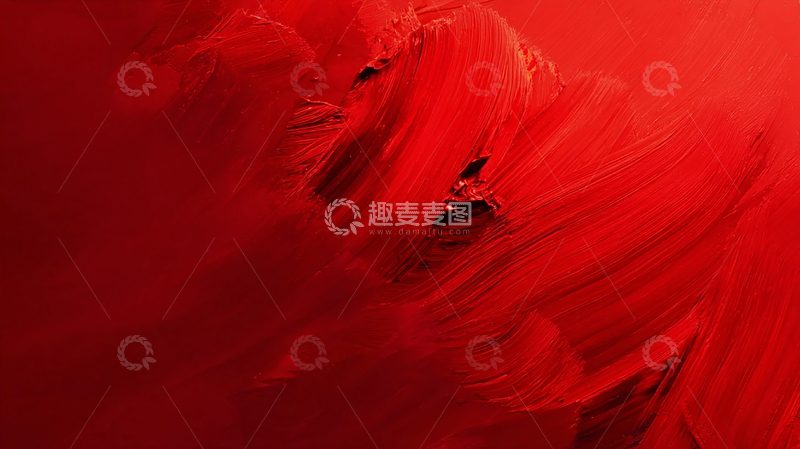 高清大图下载【趣麦麦图】红色狂想曲：激情的涂抹艺术