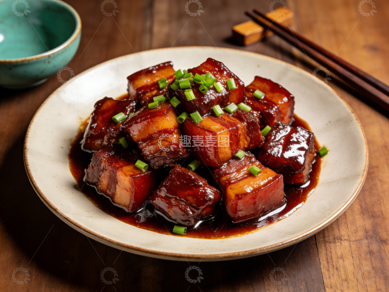 高清大图下载【趣麦麦图】中式红烧肉美食摄影图片4
