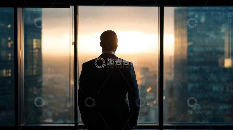 高清大图下载【趣麦麦图】城市高楼中的孤独哲思