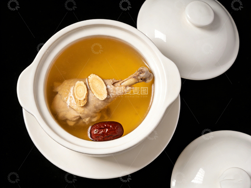 高清大图下载【趣麦麦图】中式鸡汤美食摄影图片