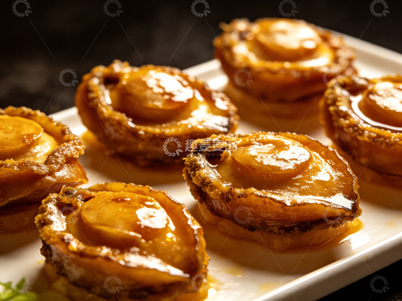 高清大图下载【趣麦麦图】美食鲍鱼盘装盛宴