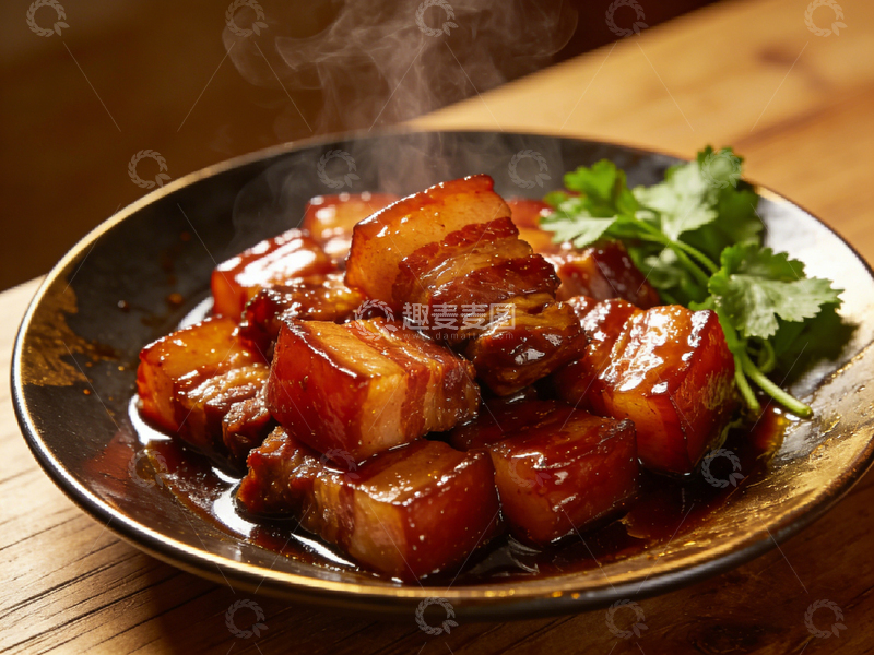 高清大图下载【趣麦麦图】中式红烧肉美食摄影图片2