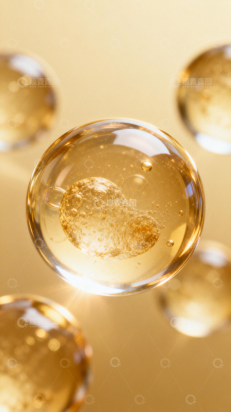 高清大图下载【趣麦麦图】金色泡泡艺术摄影
