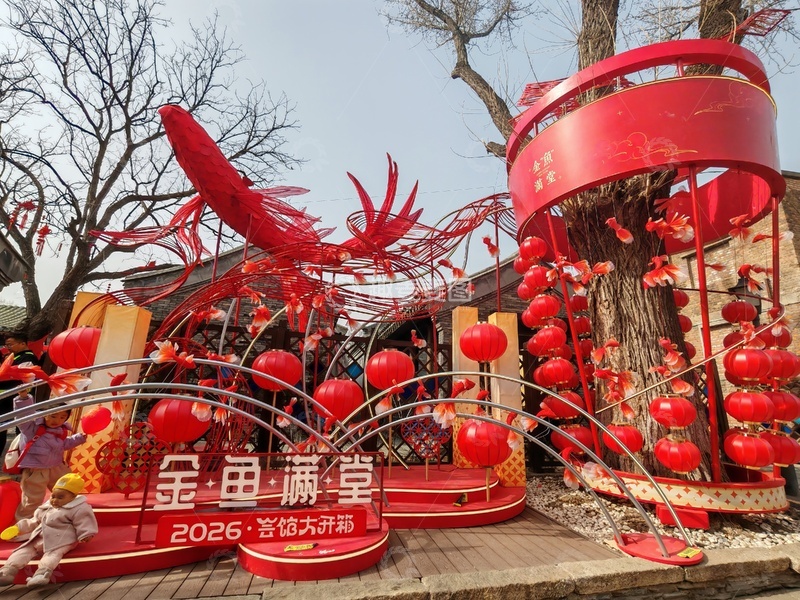 高清大图下载【趣麦麦图】红灯笼新年装饰喜庆场景