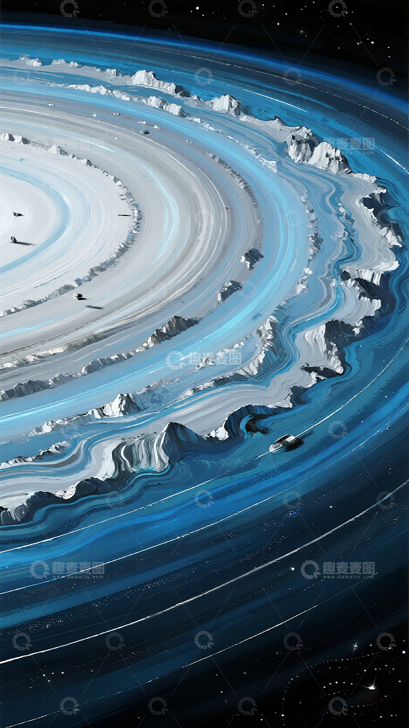 高清大图下载【趣麦麦图】宇宙风暴抽象艺术壁纸