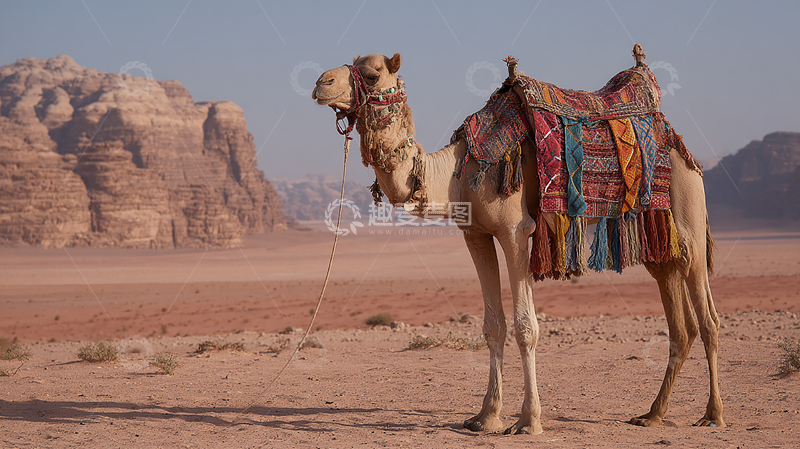 高清大图下载【趣麦麦图】沙漠中的奇异生灵&mdash;&mdash;骆驼的孤独旅程