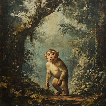 神秘森林中的猿猴守护者