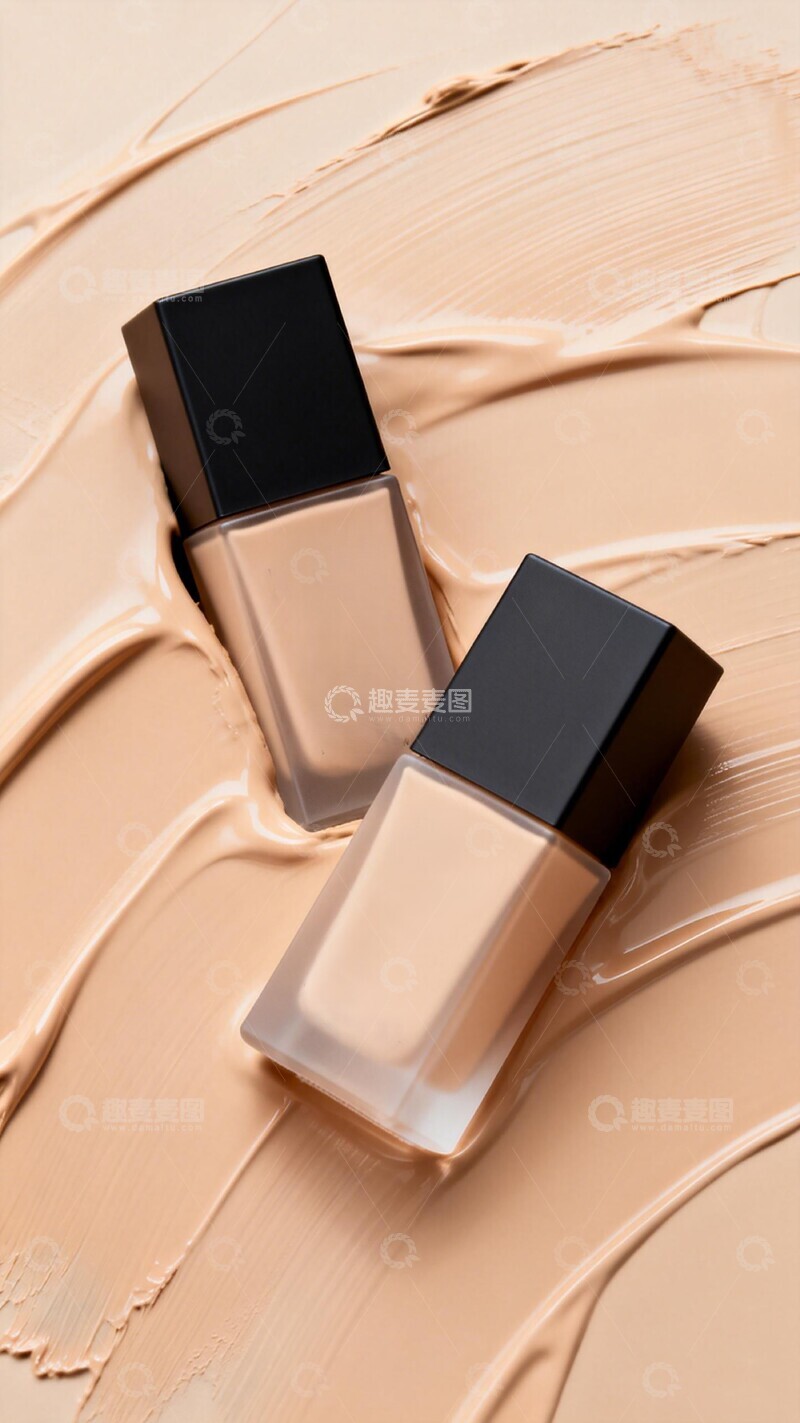 高清大图下载【趣麦麦图】粉底液产品展示