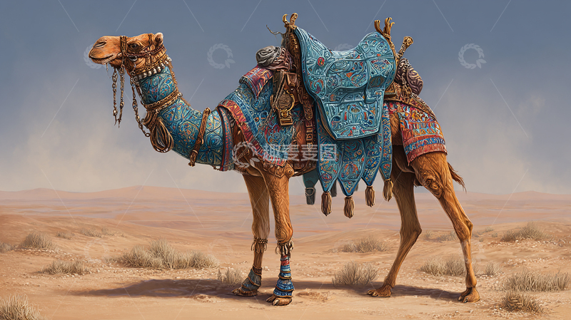 高清大图下载【趣麦麦图】魔幻近距离的骆驼面孔