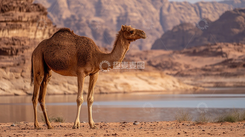 高清大图下载【趣麦麦图】孤独的沙漠守望者