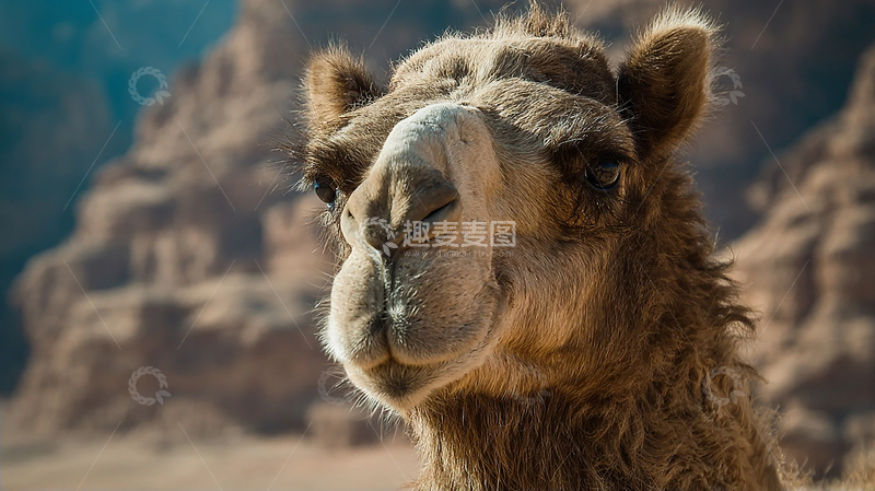 高清大图下载【趣麦麦图】沙漠中的驼铃记忆