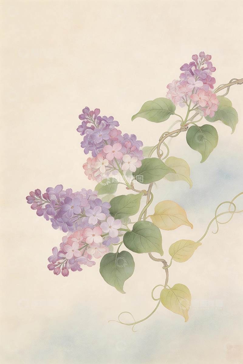 高清大图下载【趣麦麦图】植物花草丁香花4