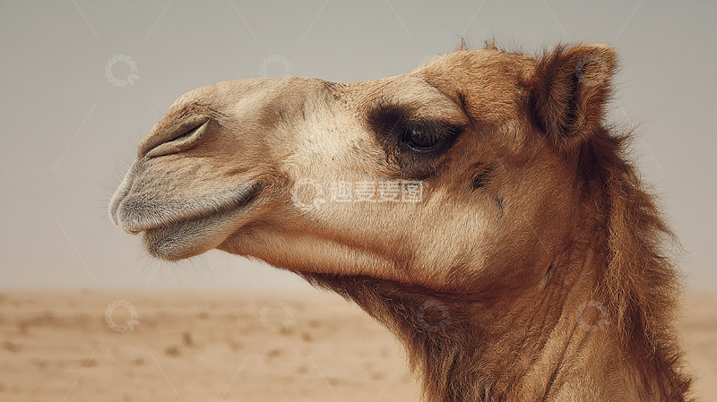 高清大图下载【趣麦麦图】沙漠中的奇异旅者