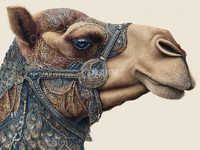 高清大图下载【趣麦麦图】沙漠中的驼铃传奇