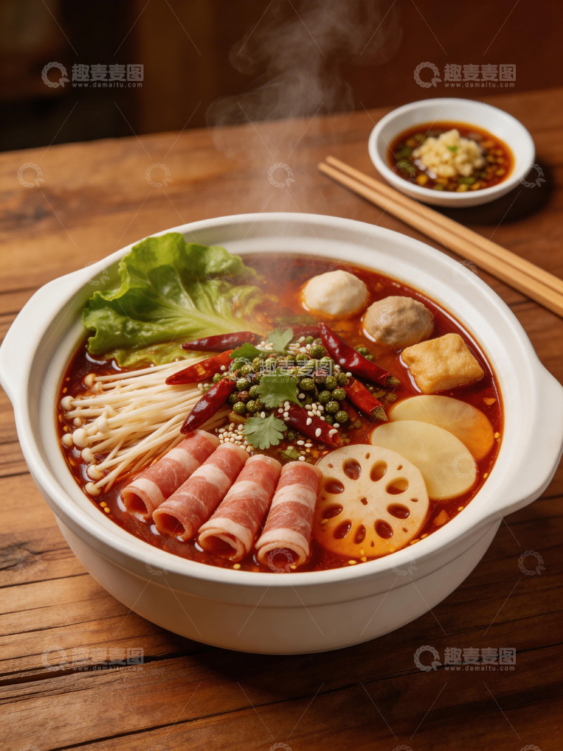高清大图下载【趣麦麦图】麻辣火锅美食摄影素材