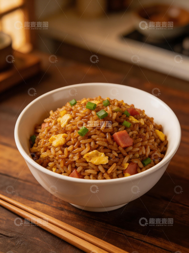 高清大图下载【趣麦麦图】家常蛋炒饭美食摄影