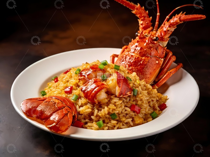 高清大图下载【趣麦麦图】波士顿龙虾炒饭图片