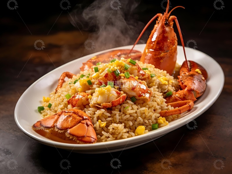 高清大图下载【趣麦麦图】波龙炒饭摄影