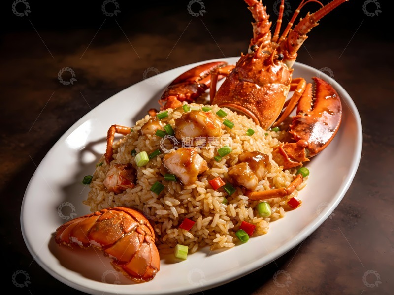 高清大图下载【趣麦麦图】波士顿龙虾炒饭