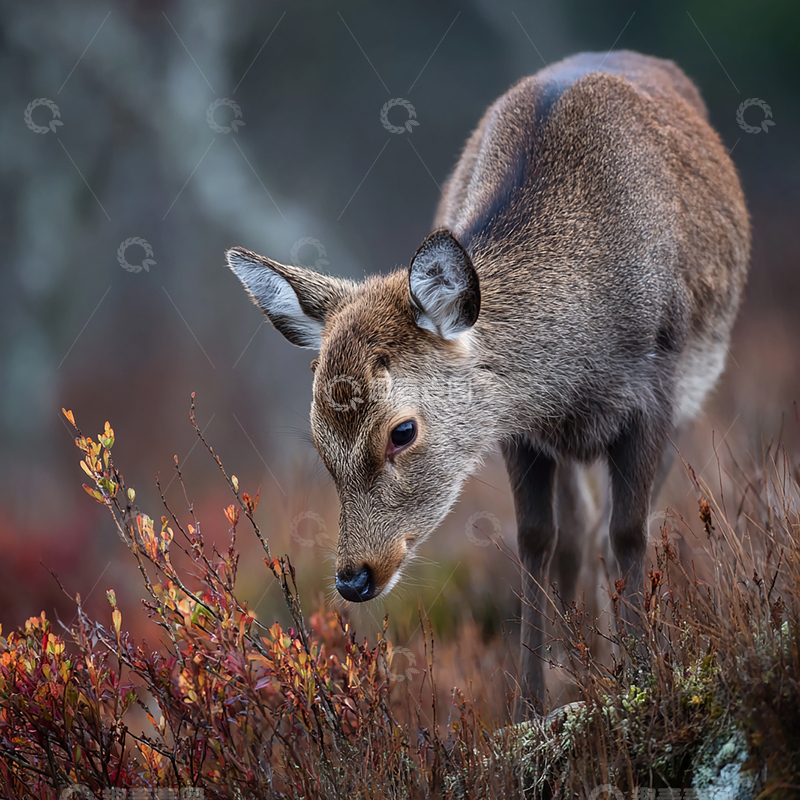 高清大图下载【趣麦麦图】森林深处的温柔守望者