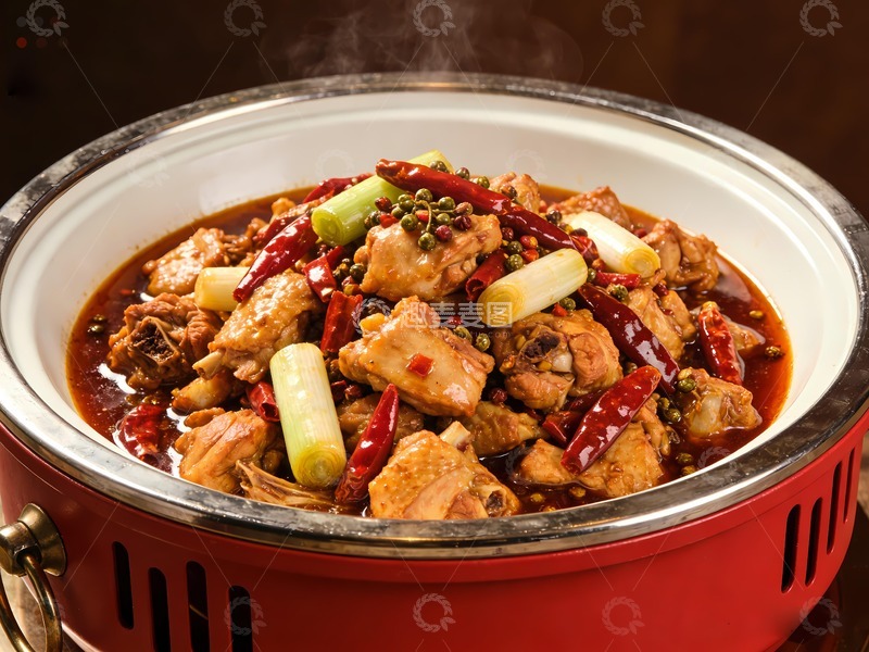 高清大图下载【趣麦麦图】烧鸡公熬炒鸡图片