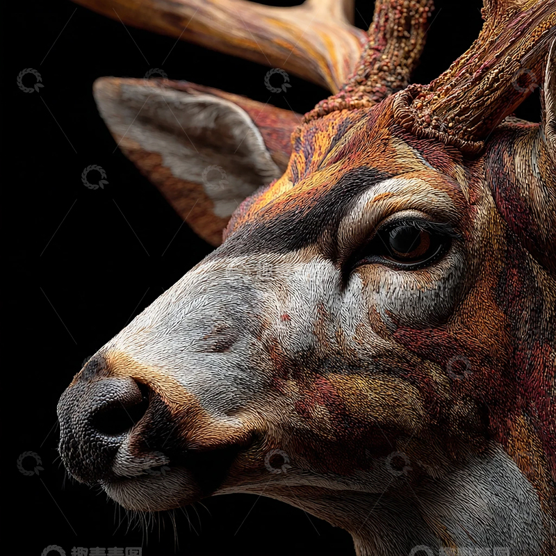 高清大图下载【趣麦麦图】灵魂深处的鹿影奇观