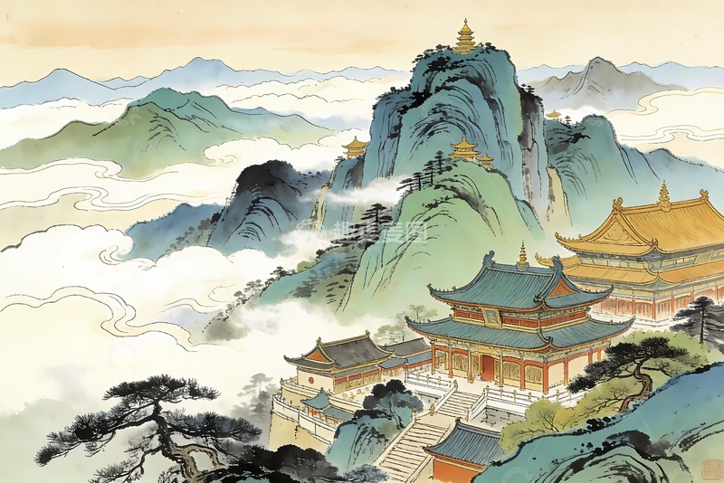 高清大图下载【趣麦麦图】峨眉山金顶图片