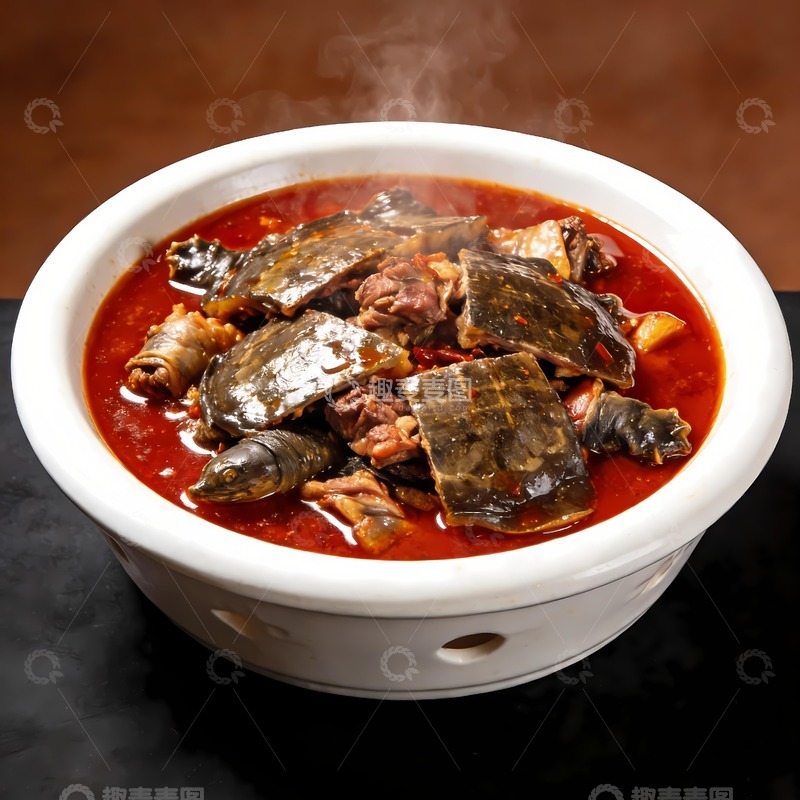 高清大图下载【趣麦麦图】红煨甲鱼红焖甲鱼