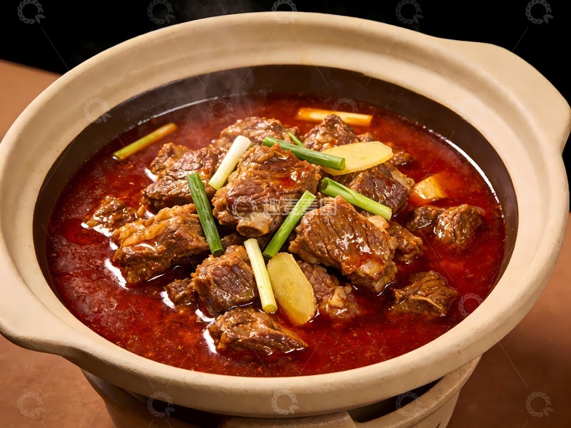 高清大图下载【趣麦麦图】红焖羊肉羊肉煲