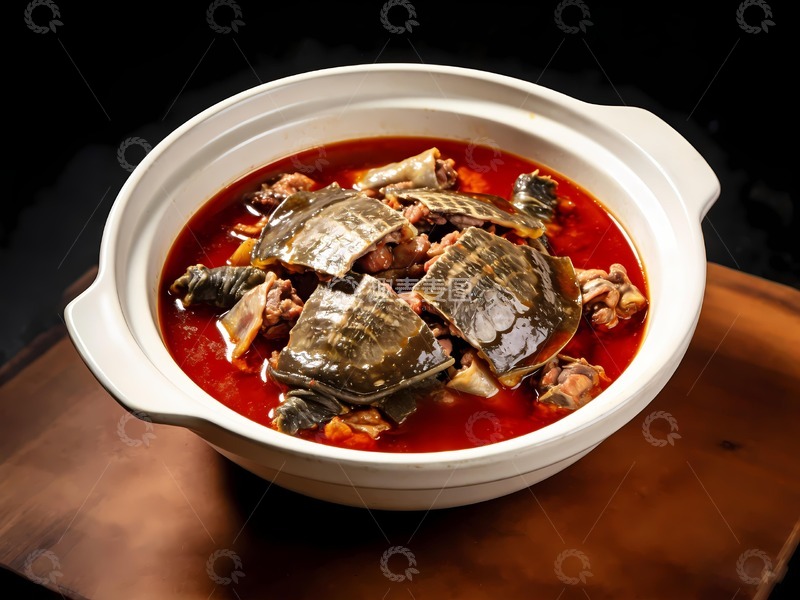 高清大图下载【趣麦麦图】红焖甲鱼红煨甲鱼