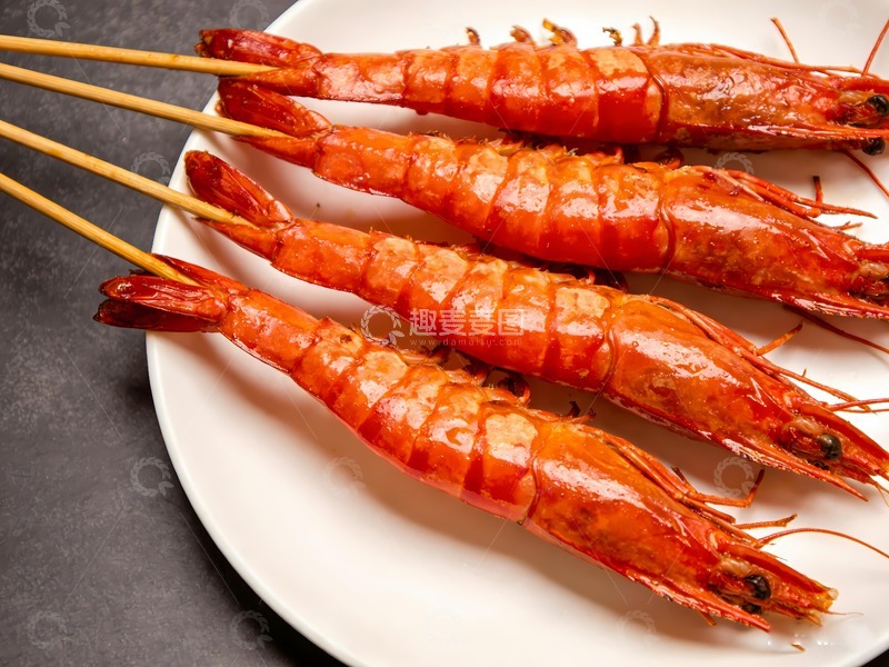 高清大图下载【趣麦麦图】美味烤虾图片