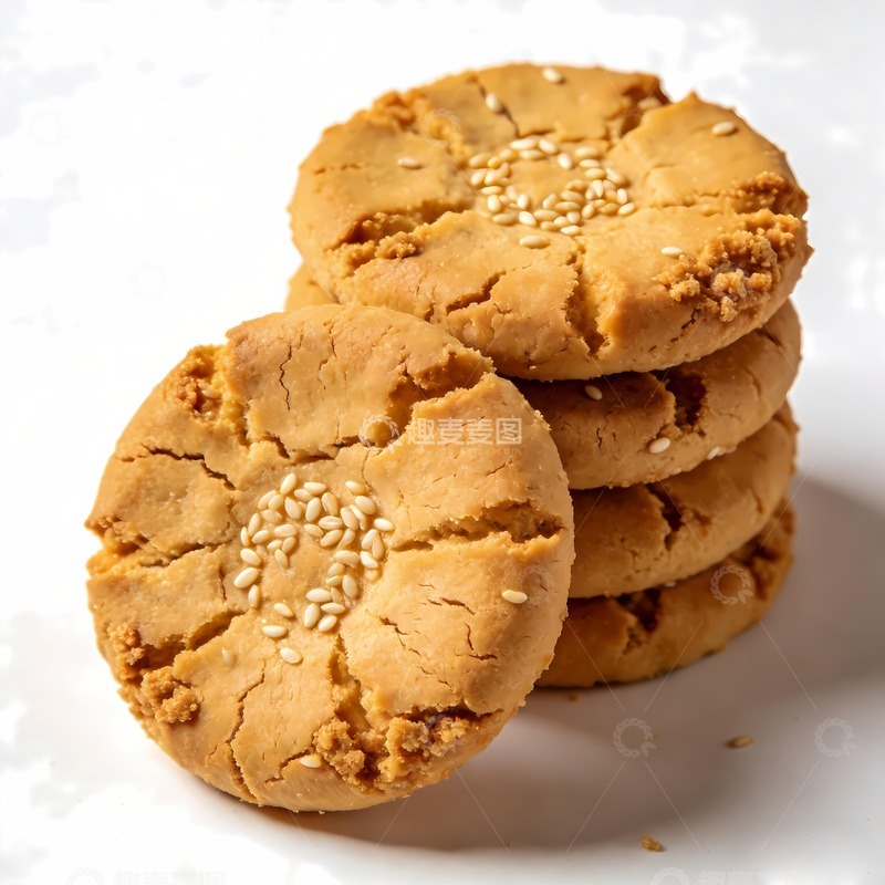 高清大图下载【趣麦麦图】桃酥饼香酥饼 3