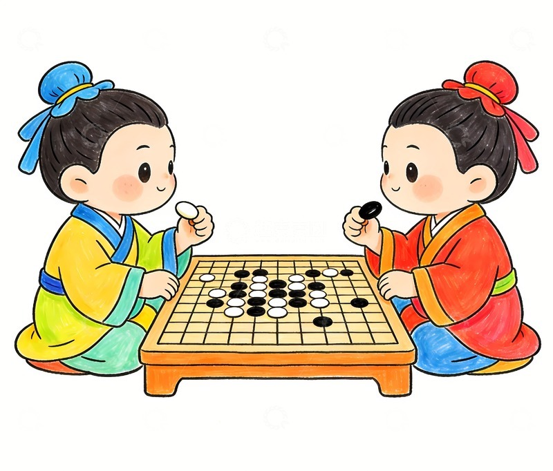 高清大图下载【趣麦麦图】下棋棋牌象棋