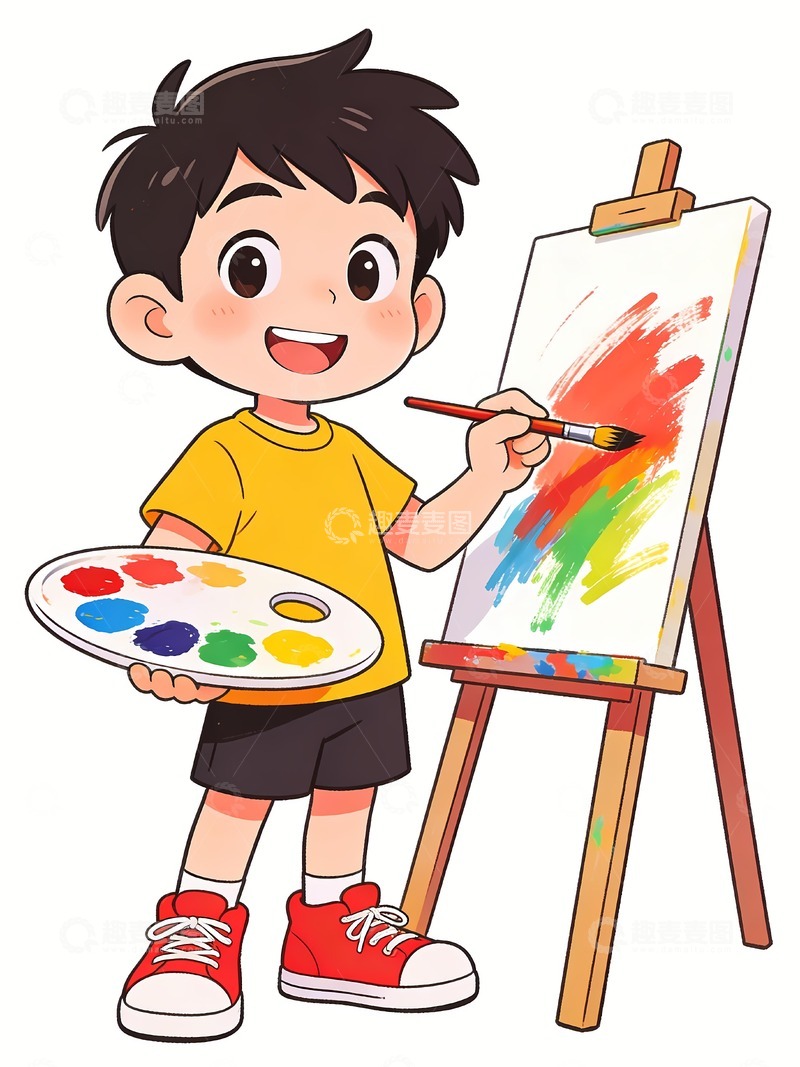 高清大图下载【趣麦麦图】美术班绘画班
