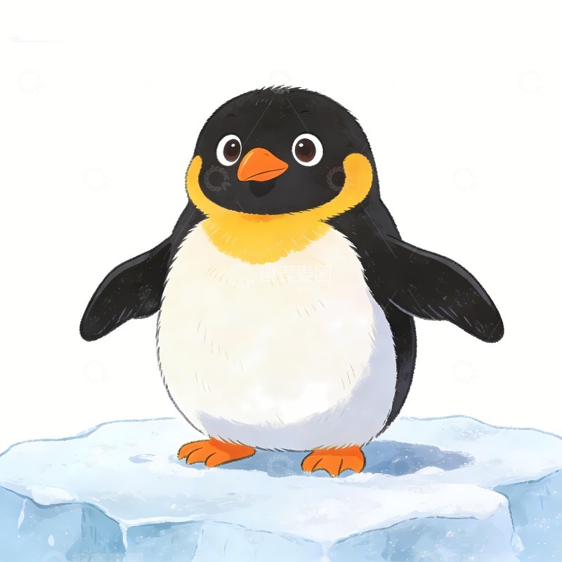 高清大图下载【趣麦麦图】一只南极小企鹅图片