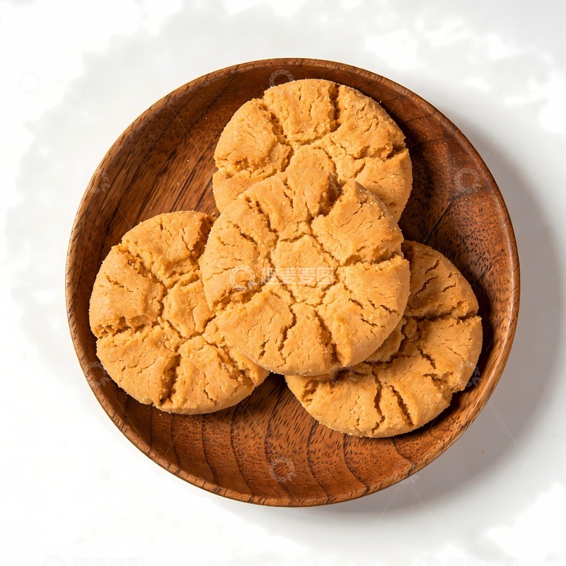 高清大图下载【趣麦麦图】桃酥饼香酥饼 