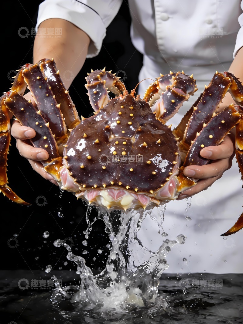 高清大图下载【趣麦麦图】帝皇蟹帝王蟹