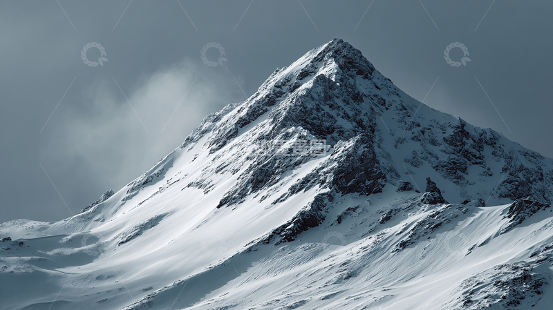 高清大图下载【趣麦麦图】雪山巍峨高耸入云端