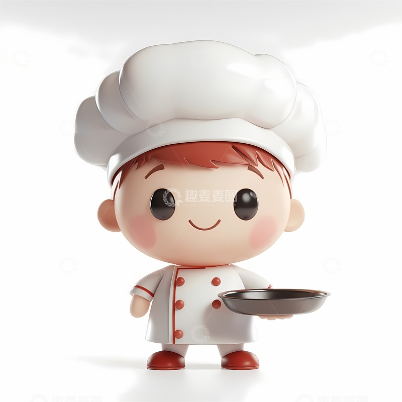高清大图下载【趣麦麦图】可爱厨师卡通形象设计