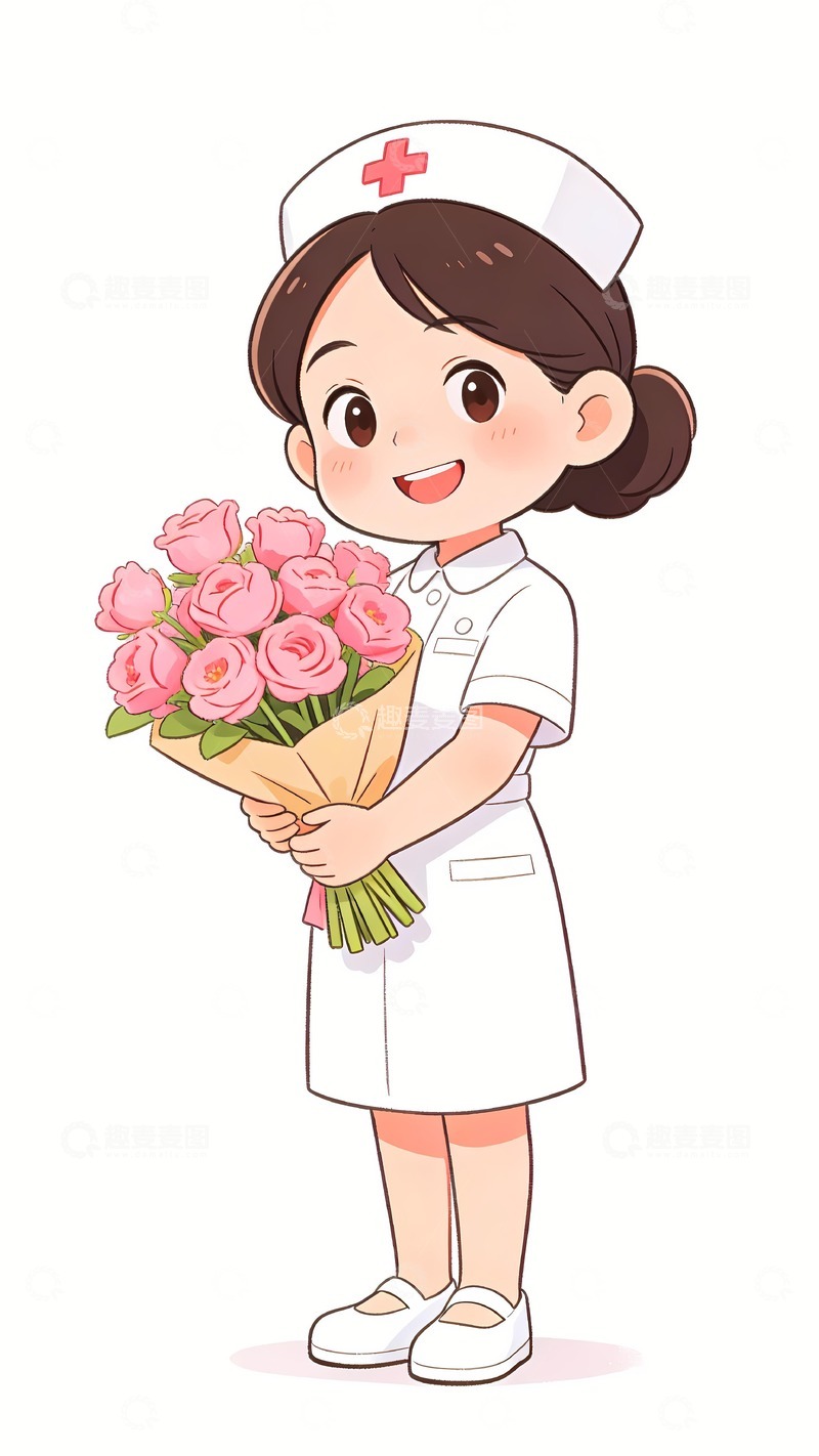 高清大图下载【趣麦麦图】护士节一名护士