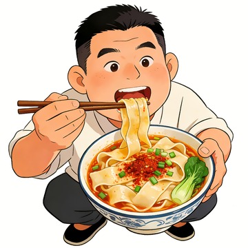 油泼面biangbiang面图