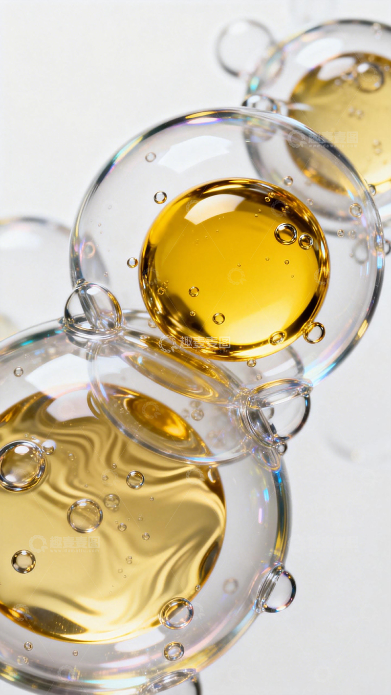 高清大图下载【趣麦麦图】油滴玻璃艺术摄影
