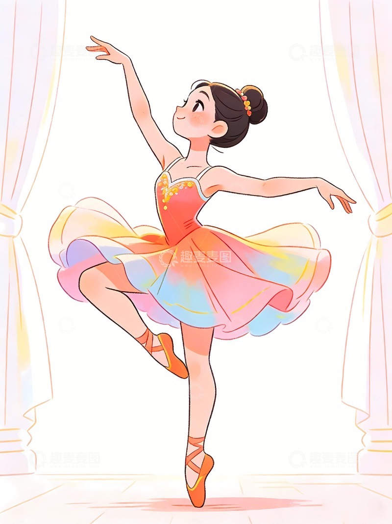 高清大图下载【趣麦麦图】舞蹈班少儿舞蹈