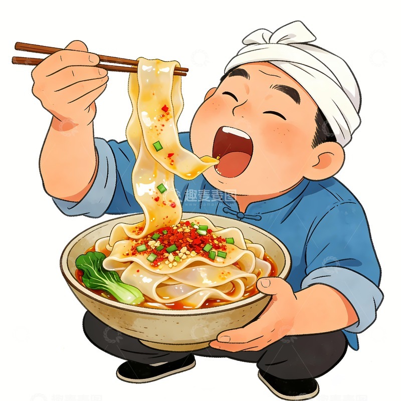 高清大图下载【趣麦麦图】biangbiang面油泼面图片