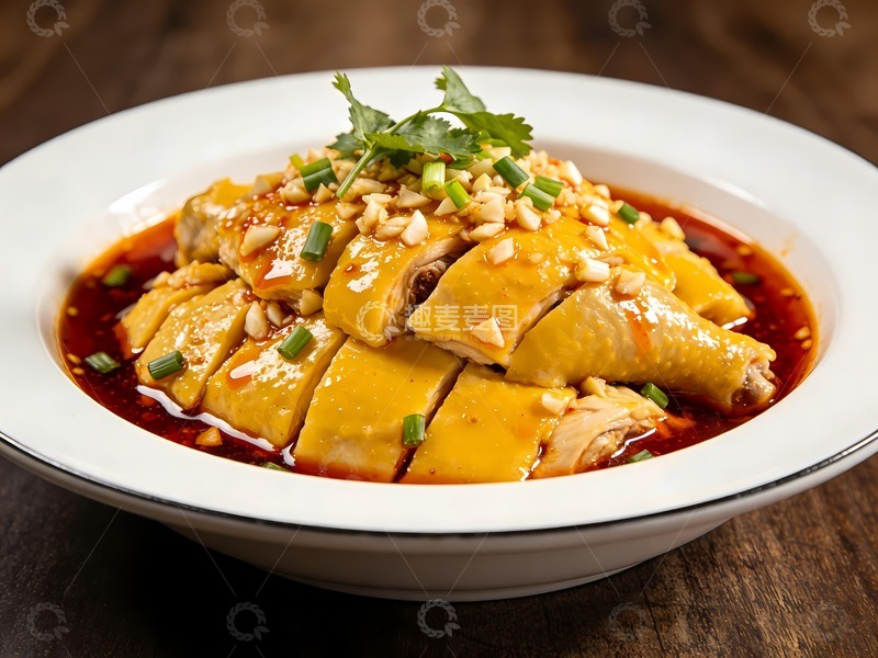 高清大图下载【趣麦麦图】口水鸡白切鸡棒棒鸡