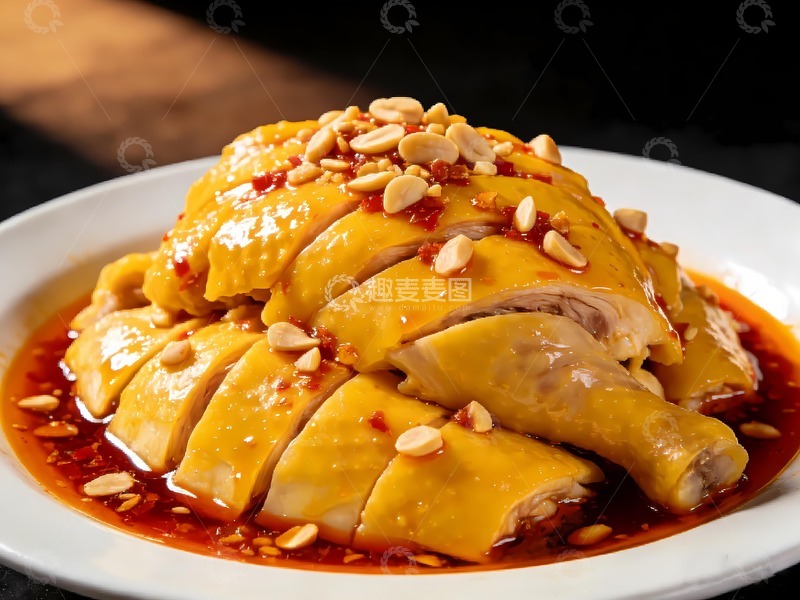 高清大图下载【趣麦麦图】口水鸡白切鸡棒棒鸡9