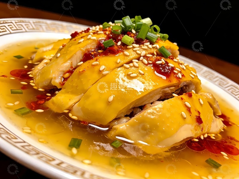 高清大图下载【趣麦麦图】口水鸡白切鸡棒棒鸡12