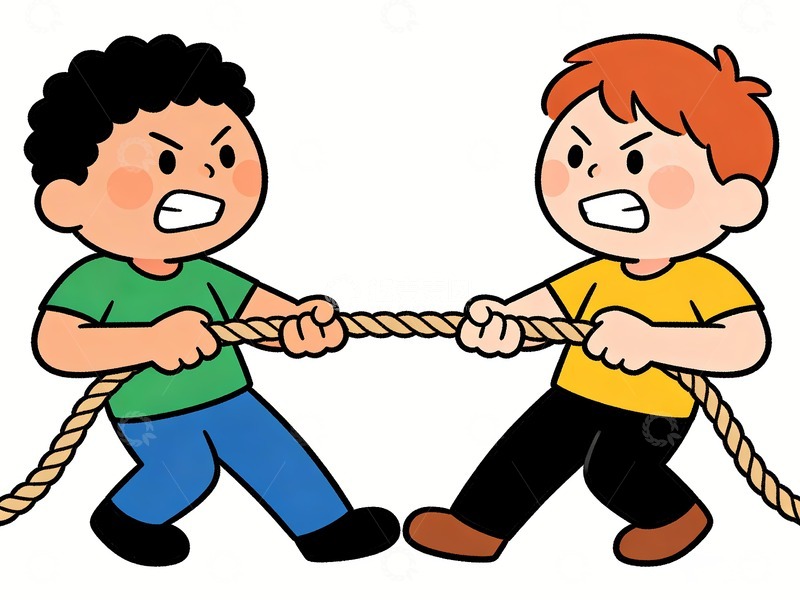 高清大图下载【趣麦麦图】拔河比赛运动会