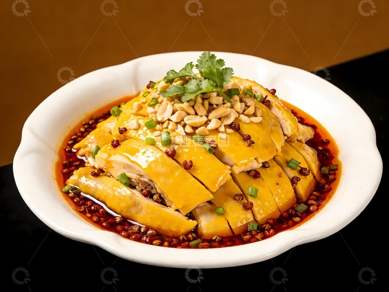 高清大图下载【趣麦麦图】口水鸡白切鸡棒棒鸡2