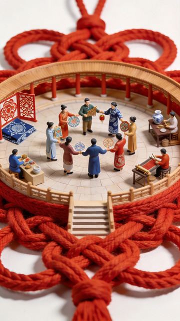 微距风格非遗民俗元素场景3